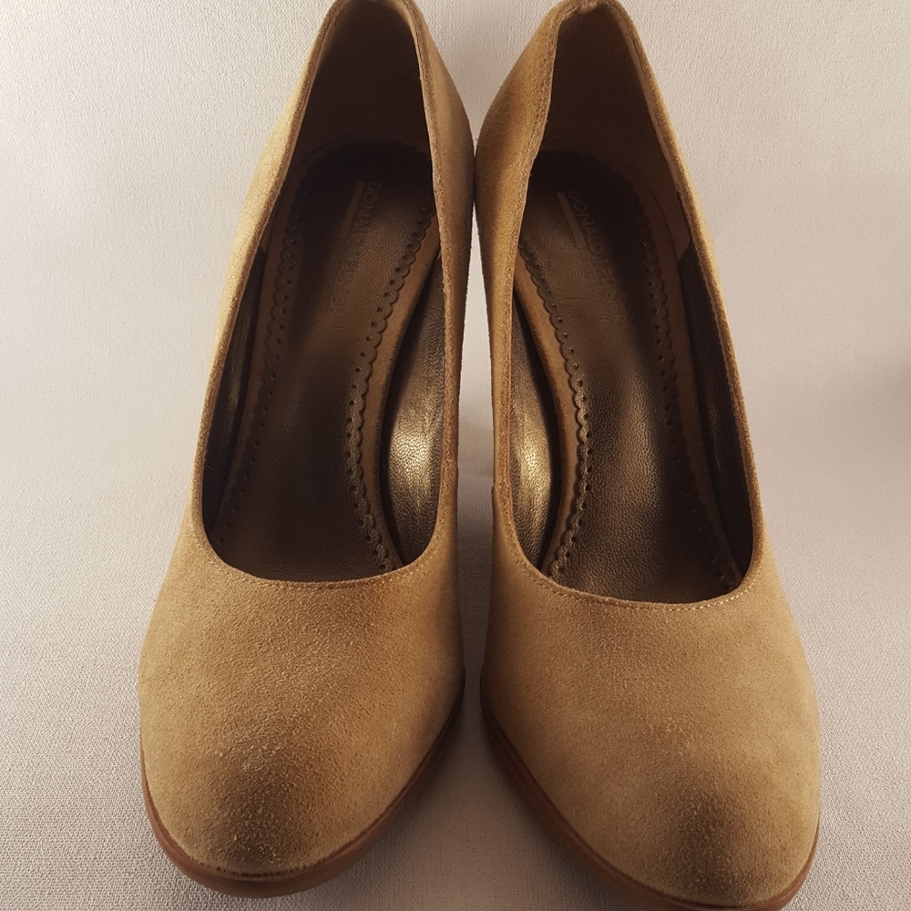 Donald J. Pliner Suede Heather Wedge Heels - Picture 2 of 8